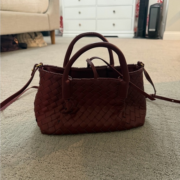 Anthropologie Top Handle Woven Bag - Picture 3 of 6